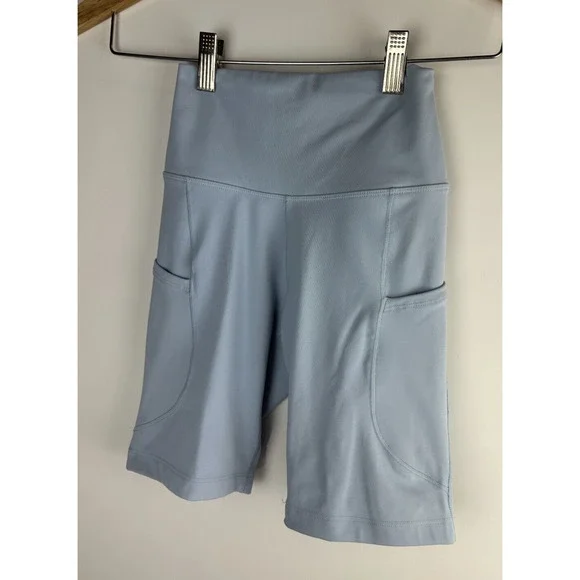NWT Nike One Dri-FIT High Waist 8" Biker Shorts Blue FZ6758-440 Women's Size XS - Picture 15 of 16
